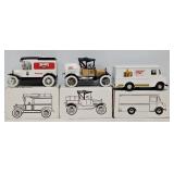 (3) Ertl Die Cast Beer Promo Coin Banks (MIB)