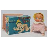 c1960 T.N. Japan Mechanical Crawling Baby