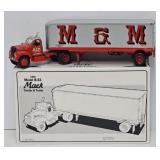 1st Gear 1:34 Die Cast M&M Mack Tractor Trailer