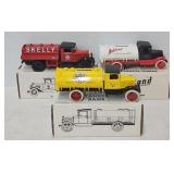 (3) Ertl Die Cast Oil Company Promo Coin Banks