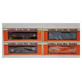 Train - (4) Lionel O-Gauge Freight Cars