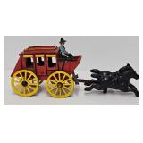 11 1/2" Cast Iron Toy Stagecoach