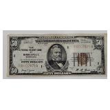 1929 Minneapolis U.S. National Currency $50 Note