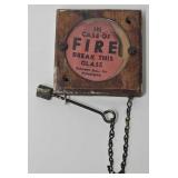 Vintage Manual Fire Alarm Break- Glass Station