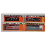 Train - (4) Lionel O-Gauge Freight Cars