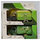 (2) Ertl 1:25 Die Cast John Deere Mack Coin Banks