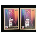 (2) 1990 Michael Jordan Skybox Basketball Cards