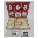 Train - (3) Campbell HO Model Bridge Kits