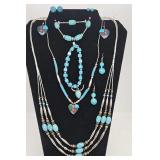 (12 Pcs) Native American Style Jewelry