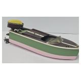Vintage Wooden Model Speedboat