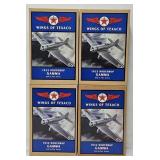 (4) Wings of Texaco Promo Airplane Coin Banks
