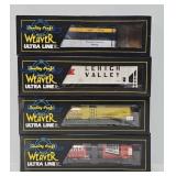 Train - (4) Weaver Ultra Line O-Gauge Freight Cars