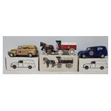 (3) Ertl Die Cast Beer Promo Coin Banks (MIB)