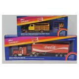 (2) Siku 1:55 Die Cast Coca-Cola Promo Trucks