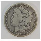Coin - 1891O Morgan Silver Dollar