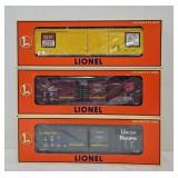 Train- (3) Lionel O-Gauge Freight Cars (MIB)