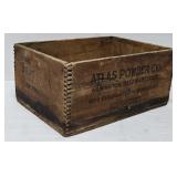 Atlas Powder Co. High Explosives Wooden Crate