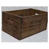 Reading Brewing Co. Wooden Beer Crate