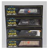 Train - (4) Weaver Ultra Line O-Gauge Freight Cars