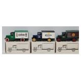 (3) Ertl Die Cast Beer Promo Coin Banks (MIB)