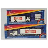 (2) Siku 1:55 Die Cast Truck and Trailer