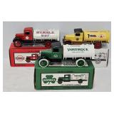 (3) Ertl Die Cast Oil Company Promo Coin Banks