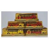 (5) Model Power 1:48 Die Cast Fire Trucks (MIB)
