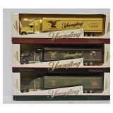 (3) ERTL Yuengling 1:64 Die Cast Tractor Trailers