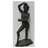 Decorative 19" Sculpture Nude Female Dancer