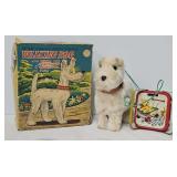 c1960 MARX Line Mar Toys Battery Op Walking Dog