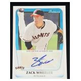 2010B Prospects #BPA-ZW Zack Wheeler Autograph