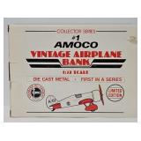 #1 Amoco1:34 Die Cast Vintage Airplane Bank