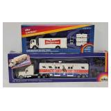 (2) Siku 1:55 Die Cast Budweiser Tractor Trailers