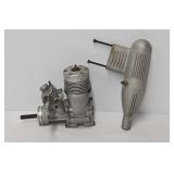 Vintage K&B .40 R/C Airplane Engine w/Silencer