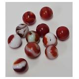 (11) 5/8" Antique Machine Made Marbles