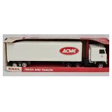 Ertl 19" Pressed Steel Acme Tractor Trailer