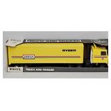 Ertl 19" Pressed Steel Ryder Tractor Trailer (MIB)