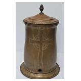 Large 21"H Vintage Bronze Eucharistic Tabernacle