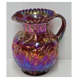 Fenton Ruby Red Carnival Glass 9" Pitcher