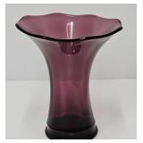 7 1/2" Amethyst Glass Vase
