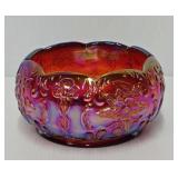 6" Fenton Ruby Carnival Glass Bowl