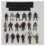 (18) c2000 GI Joe 3 3/4" Action Figures