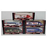 (5) 1991 Racing Champs 1:64 Race Team Transporters