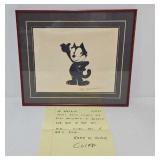 Otto Messmer signed Felix the Cat Animation Cel