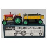 Schylling Clockwork Tractor & Trailer (MIB)