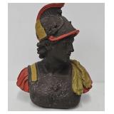 Signed Spelter Bust of Greek God Ares by Guillemin