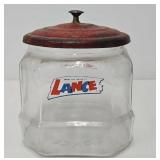 Antique Lance Crackers Country Store Jar