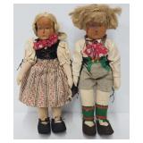 Pr Vintage  15" Bavarian Dolls