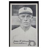 1921 James H. Johnson Exhibit Baseball Card