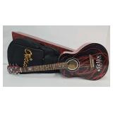 Oriolo Felix the Cat Red Swash Acoustic Guitar
